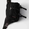 Prada Speedrock Re-Nylon och läder axelväska