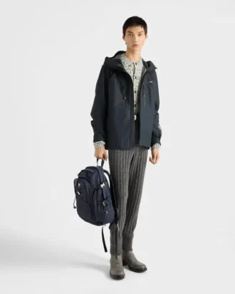 Prada Speedrock ryggsäck i Re-Nylon och läder