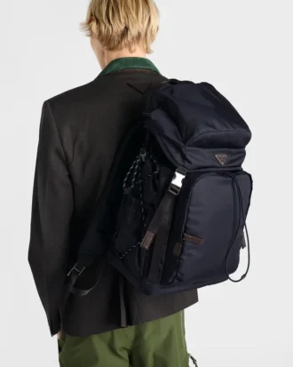 Prada Speedrock ryggsäck i Re-Nylon och läder