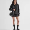 Prada Traveller liten vadderad Re-Nylon-axelväska