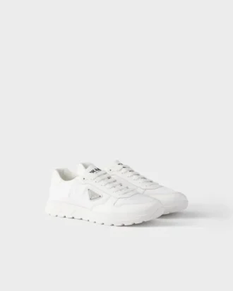 Prax 01 Sneakers i Re-Nylon och borstat läder Prax 01 Sneakers i Re-Nylon och borstat läder
