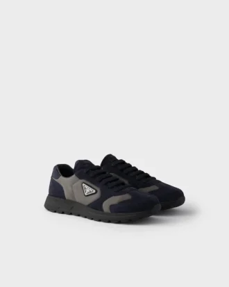 Prax sneakers i mocka och Re-Nylon Prax sneakers i mocka och Re-Nylon