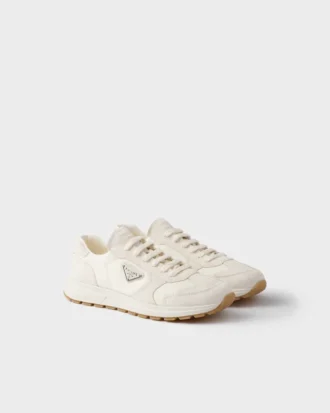 Prax sneakers i mocka och Re-Nylon