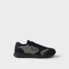 Prax sneakers i mocka och Re-Nylon Prax sneakers i mocka och Re-Nylon
