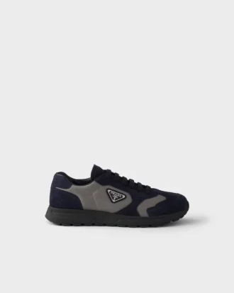 Prax sneakers i mocka och Re-Nylon Prax sneakers i mocka och Re-Nylon