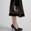 Pumps i satin