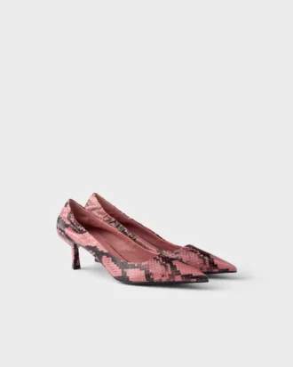 Pumps i tryckt Ayers-läder Pumps i tryckt Ayers-läder