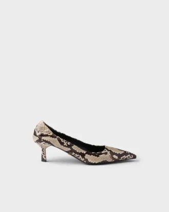 Pumps i tryckt Ayers-läder Pumps i tryckt Ayers-läder
