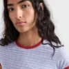Randig jersey-T-shirt Randig jersey-T-shirt