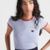 Randig jersey-T-shirt Randig jersey-T-shirt