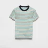 Randig T-shirt i lisle-bomull Randig T-shirt i lisle-bomull