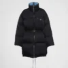 Re-Nylon-gabardine-dunjacka med huva Re-Nylon-gabardine-dunjacka med huva