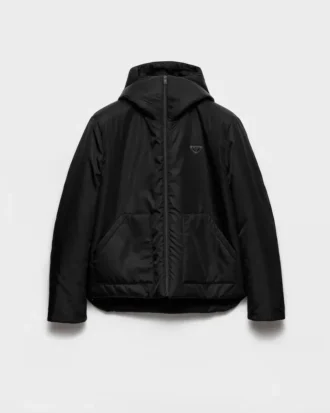 Re-Nylon-jacka med huva