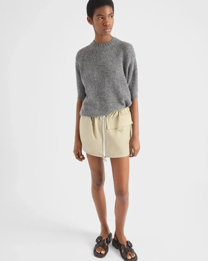 Re-Nylon-minikjol Re-Nylon-minikjol