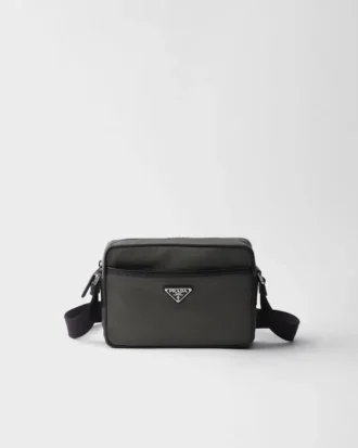 Re-Nylon- och Saffiano-axelväska