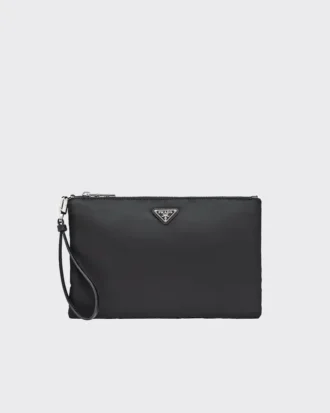 Re-Nylon- och Saffiano-läderpåse
