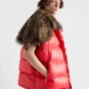 Re-Nylon- och shearling-dunväst Re-Nylon- och shearling-dunväst
