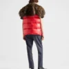 Re-Nylon- och shearling-dunväst Re-Nylon- och shearling-dunväst