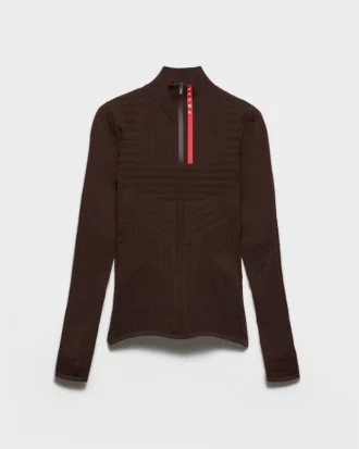 Re-Nylon-tröja med hög hals