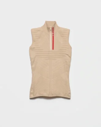 Re-Nylon-tröja med hög hals
