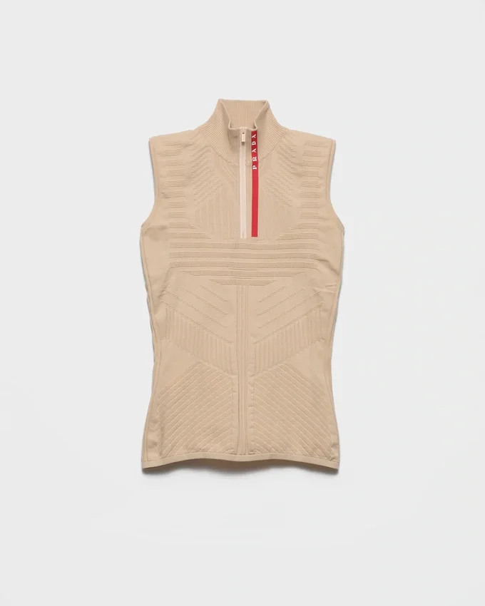 Re-Nylon-tröja med hög hals Re-Nylon-tröja med hög hals