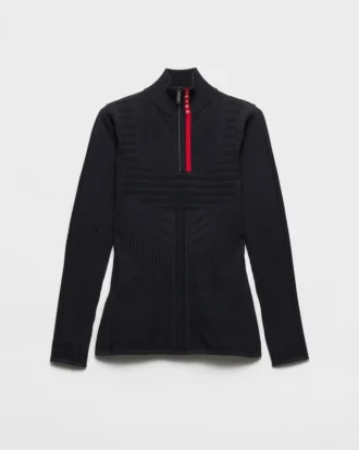 Re-Nylon-tröja med hög hals Re-Nylon-tröja med hög hals
