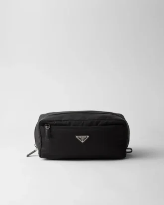 Resväska i Re-Nylon och Saffiano-läder