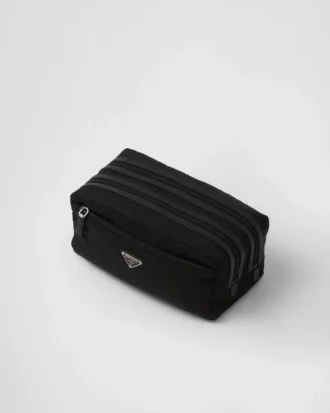 Resväska i Re-Nylon och Saffiano-läder