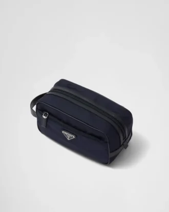 Resväska i Re-Nylon och Saffiano-läder