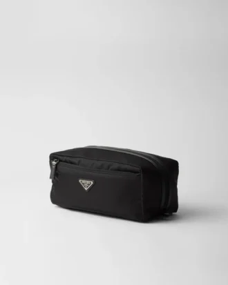 Resväska i Re-Nylon och Saffiano-läder