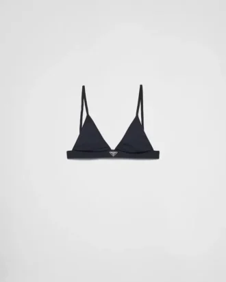 Ribbad stickad bralette-bikinitopp Ribbad stickad bralette-bikinitopp