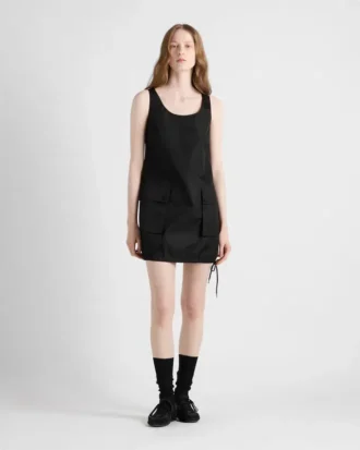 Ärmlös klänning i Re-Nylon