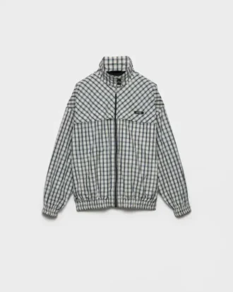 Rutig chambray-blousonjacka