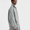 Rutig chambray-blousonjacka Rutig chambray-blousonjacka