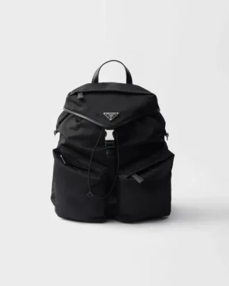 Ryggsäck i Re-Nylon och läder