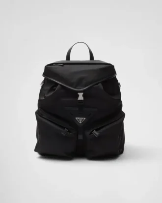 Ryggsäck i Re-Nylon och läder