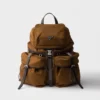 Ryggsäck i Re-Nylon och läder Ryggsäck i Re-Nylon och läder