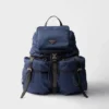 Ryggsäck i Re-Nylon och läder Ryggsäck i Re-Nylon och läder