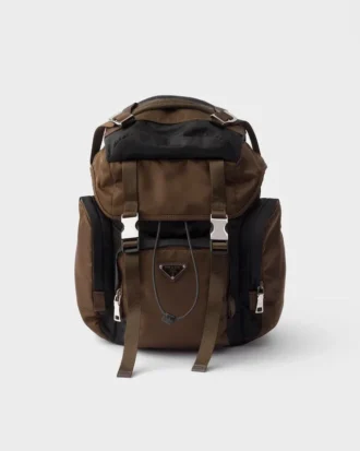 Ryggsäck i Re-Nylon och läder