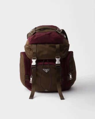 Ryggsäck i Re-Nylon och läder
