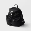 Ryggsäck i Re-Nylon och läder Ryggsäck i Re-Nylon och läder