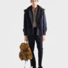Ryggsäck i Re-Nylon och läder Ryggsäck i Re-Nylon och läder