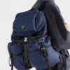 Ryggsäck i Re-Nylon och läder Ryggsäck i Re-Nylon och läder