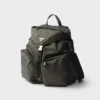 Ryggsäck i Re-Nylon och läder Ryggsäck i Re-Nylon och läder