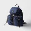 Ryggsäck i Re-Nylon och läder Ryggsäck i Re-Nylon och läder