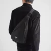 Ryggsäck i Re-Nylon och läder Ryggsäck i Re-Nylon och läder