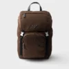 Ryggsäck i Re-Nylon och Saffiano-läder Ryggsäck i Re-Nylon och Saffiano-läder