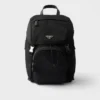 Ryggsäck i Re-Nylon och Saffiano-läder Ryggsäck i Re-Nylon och Saffiano-läder