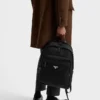 Ryggsäck i Re-Nylon och Saffiano-läder Ryggsäck i Re-Nylon och Saffiano-läder