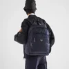 Ryggsäck i Re-Nylon och Saffiano-läder Ryggsäck i Re-Nylon och Saffiano-läder